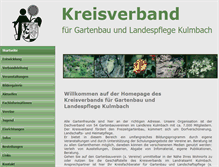 Tablet Screenshot of kv-gartenbauvereine-kulmbach.de